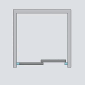 Боковая стенка Radaway Espera DWJ 55 см 380212-01R стекло прозрачное, профиль хром - 5 изображение