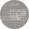 Душевой уголок Cezares SLIDER-A-2-70/80-GRIGIO-NERO стекло графит, профиль черный матовый - 3 изображение