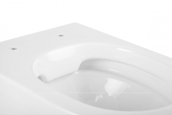 Унитаз Abber Bequem AC1100 подвесной белый, безободковый - 5 изображение