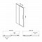 Душевая дверь в нишу 120 см Iddis Slide SLI6BS2i69, стекло прозрачное - 6 изображение
