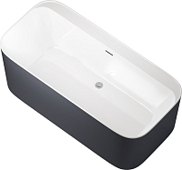 Акриловая ванна Allen Brau Infinity 170x80 2.21001.20/AM белый глянец (панель антрацит)