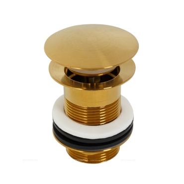 Донный клапан для раковины Cezares Eco ECO-SC-BORO без перелива, брашированное золото - 2 изображение