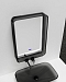 Зеркало Abber Kristall 55 см AT6701Onyx с подсветкой, черный - 4 изображение