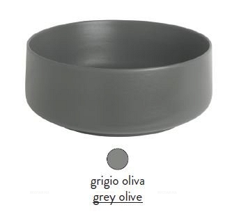 Раковина ArtCeram Cognac COL005 15; 00 накладная - grigio olive (серая оливка) 68х35х15 см - 2 изображение