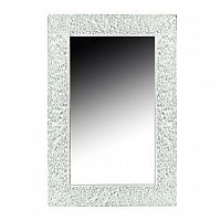 Зеркало Armadi Art Aura 537 с рамой из хрустального стекла, белый глянец