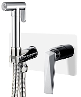 Гигиенический душ Boheme Venturo 377-W со смесителем, белый / хром