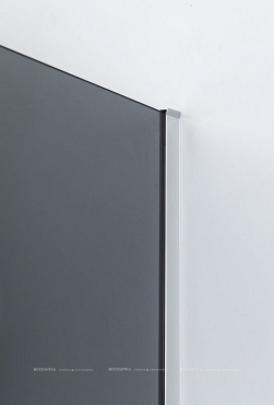 Душевая дверь Cezares SLIDER-B-1-70/80-GRIGIO-Cr стекло графит, профиль хром - 2 изображение