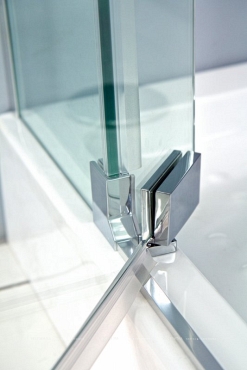 Душевой уголок Cezares SLIDER-A-2-90/100-C-Cr стекло прозрачное, профиль хром - 4 изображение