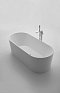 Акриловая ванна BelBagno 160х75 см BB71-1600-W0 без перелива, белый - 3 изображение