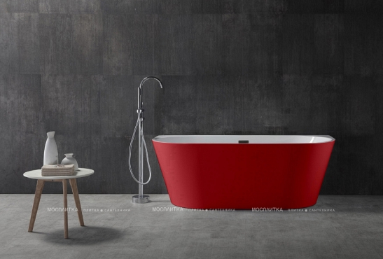Акриловая ванна Abber 170х80 см AB9216-1.7R, красный - 4 изображение