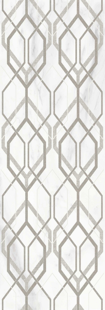 Керамическая плитка Marazzi Italy Декор Marbleplay Decoro Net White 30x90