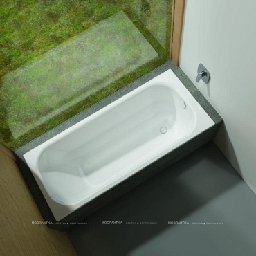 Стальная ванна Bette Form, с шумоизоляцией 170х75х42 см, с BetteGlasur ® Plus и покрытием анти-слип, белая, 2947-000 AD, PLUS, AR - 2 изображение