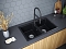 Мойка кухонная Paulmark Zwilling PM238150-BLM черный металлик - 3 изображение