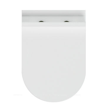 Унитаз подвесной безободковый Cersanit Brasko Smart 64824 с крышкой-сиденьем микролифт, белый - 7 изображение