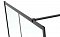 Душевая перегородка 120 см Abber Immer Offen AG63120B стекло прозрачное, профиль черный - 3 изображение