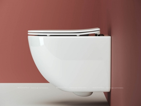 Комплект подвесной безободковый унитаз Ceramica Nova Forma Rimless CN3009 с крышкой-сиденьем + инсталляция Creto Standart 1.0 INST-CR-1.0 - 5 изображение