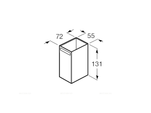 Стакан Roca Rubik 816844001 хром - 2 изображение