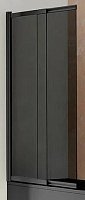 Шторка на ванну Vincea VSB-1E100CGB 100x145 см матовый черный, стекло тонированное