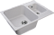 Кухонная мойка GranFest Quarz 61,7, прямоугольная, цвет серый - 2 изображение