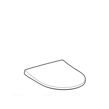 Крышка-сиденье Geberit Icon 500.835.01.1 белая с микролифтом - 2 изображение