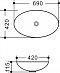 Раковина 70 см Art&Max AM5273-W белый - 6 изображение
