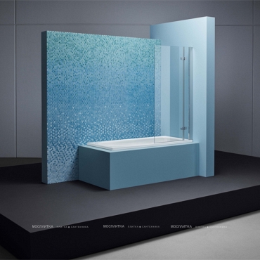 Стальная ванна Bette Ocean, с шумоизоляцией 180х80х45 см, перелив сзади, BetteGlasur ® Plus и покрытием анти-слип, белая, 8856-000 PLUS, AR - 6 изображение