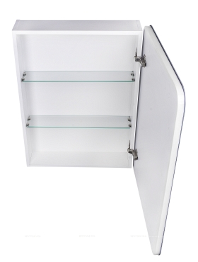 Зеркальный шкаф Style Line Каре 65 см СС-00002336 с подсветкой, белый - 6 изображение