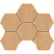 Мозаика CW04 Hexagon 25x28,5 непол.