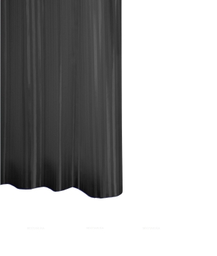 Штора для ванных комнат Ridder Satin черная - 2 изображение