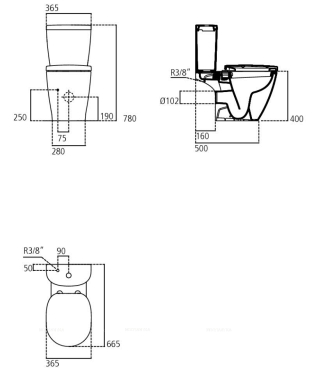 Чаша для унитаза-компакт Ideal Standard Connect E803601 - 4 изображение