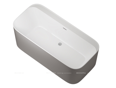Акриловая ванна Allen Brau Infinity 170x80 2.21001.21/PGM белый матовый/платиново-серый - 2 изображение