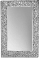Зеркало Armadi Art Aura 538 с рамой из хрустального стекла, серебро глянец