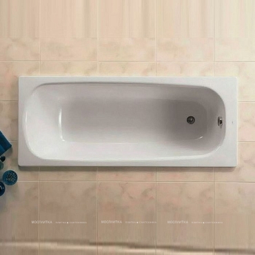 Чугунная ванна Roca Continental 170х70 21291100R с антискользящим покрытием - 5 изображение