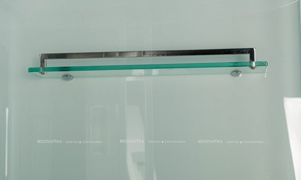 Душевая кабина WeltWasser WW500 100х100 см Nesse 1004 профиль хром, стекло прозрачное - 4 изображение