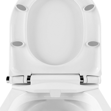Комплект подвесной безободковый унитаз Lavinia Boho Rimless, микролифт, 87561184 - 5 изображение